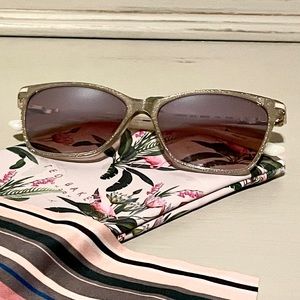 Ted Baker Sunglasses White and Gold